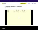 Coordinate Geometry of Trapezoids: Lesson 1