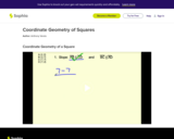 Coordinate Geometry of Squares: Lesson 1