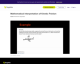 Mathematical Interpretation of Kinetic Friction