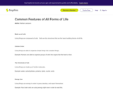 Common Features of All Forms of Life