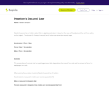 Newton's Second Law: Lesson 2