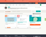 Identifying Equivalent Fractions Missing Number