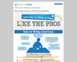 GrammarCheck: Learn How to Write an Essay Like the Pros (Infographic)