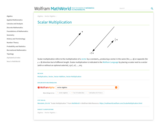 Wolfram MathWorld: Scalar Multiplication