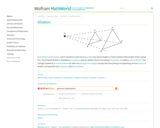 Wolfram MathWorld: MathWorld: Dilation