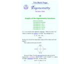 The Math Page: Trigonometry: Graphs of the Trigonometric Functions