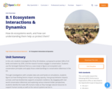B.1 Ecosystem Interactions & Dynamics