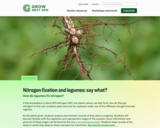 GrowNextGen: Nitrogen fixation and legumes: say what?