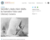 Melville's Moby Dick: Shifts in Narrative Voice and Literary Genres