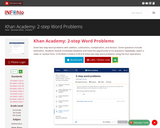 Khan Academy: 2-step Word Problems