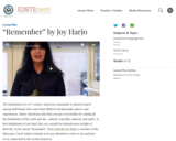 "Remember" by Joy Harjo