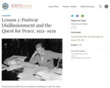 Lesson 1: Postwar Disillusionment and the Quest for Peace, 1921-1929