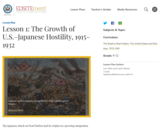 Lesson 1: The Growth of U.S.-Japanese Hostility, 1915-1932