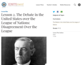 Lesson 2. The Debate in the United States over the League of Nations: Disagreement Over the League