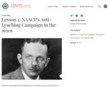 Lesson 2: NAACP's Anti-Lynching Campaign in the 1930s