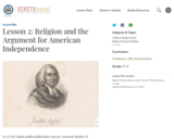 Lesson 2: Religion and the Argument for American Independence