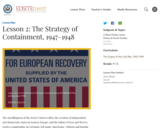 Lesson 2: The Strategy of Containment, 1947-1948