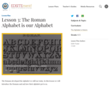 Lesson 3: The Roman Alphabet is our Alphabet