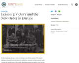 Lesson 3: Victory and the New Order in Europe