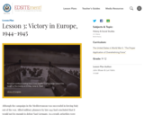 Lesson 3: Victory in Europe, 1944-1945