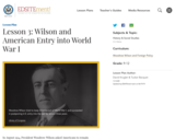 Lesson 3: Wilson and American Entry into World War I