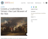 Lesson 4: Leadership in Victory: One Last Measure of the Man