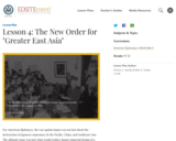 Lesson 4: The New Order for "Greater East Asia"