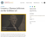 Lesson 4: Thomas Jefferson on the Sedition Act