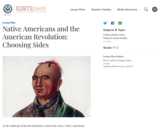 Native Americans and the American Revolution: Choosing Sides