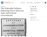 The Federalist Debates: Balancing Power Between State and Federal Governments