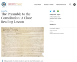 The Preamble to the Constitution: A Close Reading Lesson