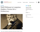 Walt Whitman to Langston Hughes: Poems for a Democracy