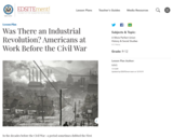 Was There an Industrial Revolution? Americans at Work Before the Civil War