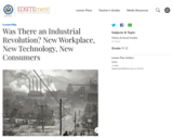 Was There an Industrial Revolution? New Workplace, New Technology, New Consumers