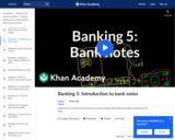 Banking, Money, Finance: Introduction to Bank Notes