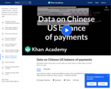 Current Economics: Data on Chinese U.S. Balance of Payments