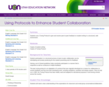 Using Protocols to Enhance Student Collaboration