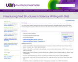 Introducing Text  Structures in Science Writing
