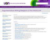Argumentative Writing/Religions of the World Unit