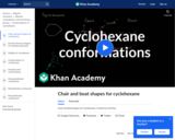 Organic Chemistry: Chair and Boat Shapes for Cyclohexane