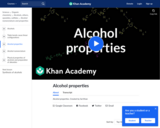 Organic Chemistry: Alcohol Properties