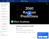 Cosmology and Astronomy: Random Predictions for 2060É