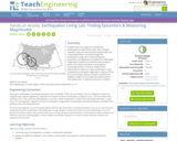 Earthquakes Living Lab: Finding Epicenters and Measuring Magnitudes