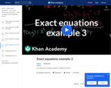 Differential Equations: Exact Equations Example 3