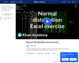 Statistics: Normal Distribution Excel Exercise