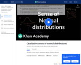 Statistics: CK12.org Normal Distribution Problems: Qualitative Sense of Normal Distributions