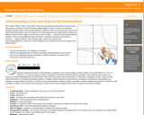 Algebra  1 : Understanding Linear and Exponential Relationships