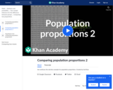 Statistics: Comparing Population Proportions 2