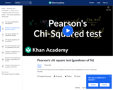 Statistics: Pearson's Chi Square Test (Goodness of Fit)