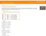 7th Grade Math : Measurement - Conversions of Measurement